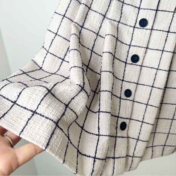 Gal Meets Glam Collection Button Down Dress Petite 0P - Picture 11 of 12